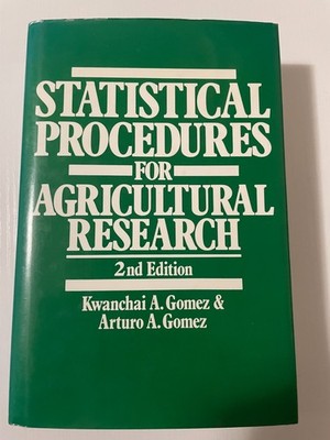 Statistical Procedures for Agricultural Research 2nd Edition