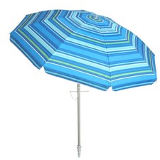 7ft Beach Umbrella for Sand with Sand Anchor Tilt, UPF 50 Protection Beach...