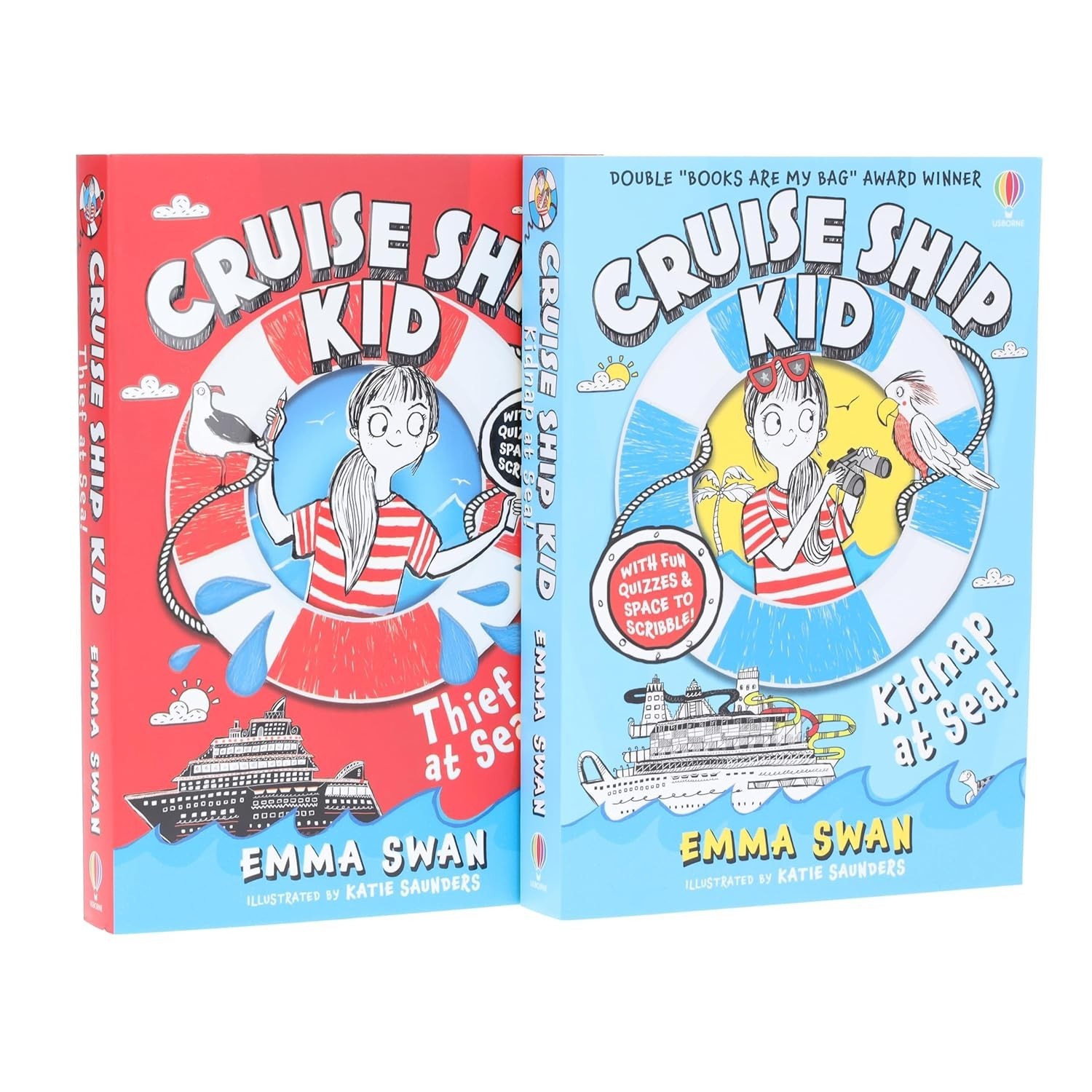 Cruise Ship Kid Series by Emma Swan 2 Books Collection Set Kidnap at Sea