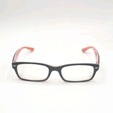 Ray-Ban Eyeglasses RB 5206 2479 Black Logo Rectangle Frames 52-18-140