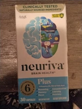 Neuriva Plus Brain Performance Capsules - 30 Count - NEW FREE SHIPPING