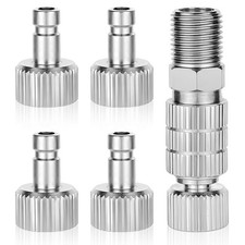 5PCS 1/8 Inch Airbrush Quick Release Coupler Valve Adapter Kit For Air Hose