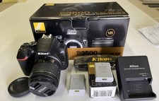 Nikon D3500 DSLR Camera with 18-55mm Lens , charger, spare batter and strap.