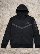 Nike Tech Fleece Sweatsuit Mens Black Full Zip Hoodie Jogger Set
