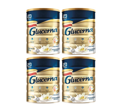 4 X Glucerna Nutrition Triple Care 800g Diabetic Milk Powder Vanilla Flavoured