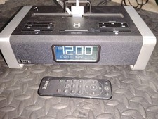 iHome iA100 Bluetooth Speaker Alarm Clock w/ remote ipod dock/aux in/FM radio