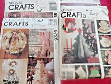 CHRISTMAS 4 MCCALLS DECOR CRAFT SEWING PATTERNS TREE SKIRT/ORNAMENTS AND MORE