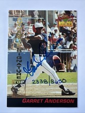 1994 Signature Rookies Garret Anderson Rookie Auto 23388650