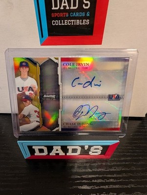 2011 Bowman Sterling USA Baseball Dual Auto Cole Irvin/Chase DeJong /50 #USDA-ID