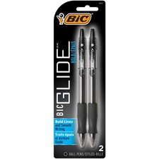 Bic Atlantis Velocity Bold Ball Pen, Black 2 ea 2 Count Pack of 1 ,