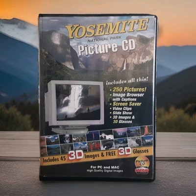 Yosemite Picture CD Screen Saver 3D With Glasses PC Or Mac 1998  