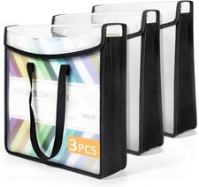 Expandable Scrapbook Paper Storage Organizer, Black Paper Folio for 12 x 12 Shee