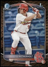 2025 Bowman #BCP-22 JJ Wetherholt Chrome Prospects Reptilian Refractor