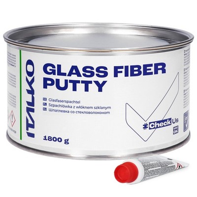 ITALKO 2K Karosseriespachtel mit Härter   Glasfaser Alu Soft Finish 1,8kg
