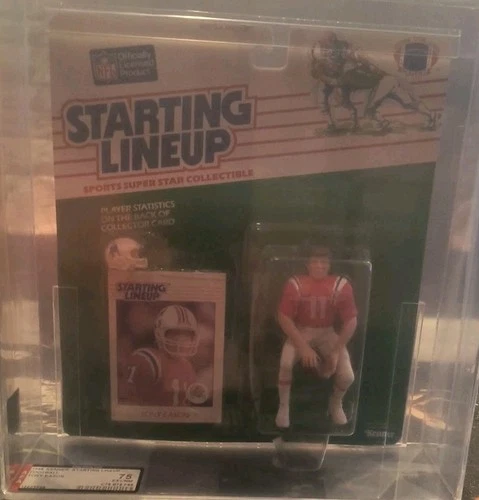 1988 NFL Starting Lineup TONY EASON AFA 75 New England Patriots RARE PIECE
