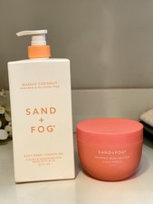 Sand  Fog Mango Coconut Shower Gel 32oz  Guava Mango Body Butter 16.9oz Set