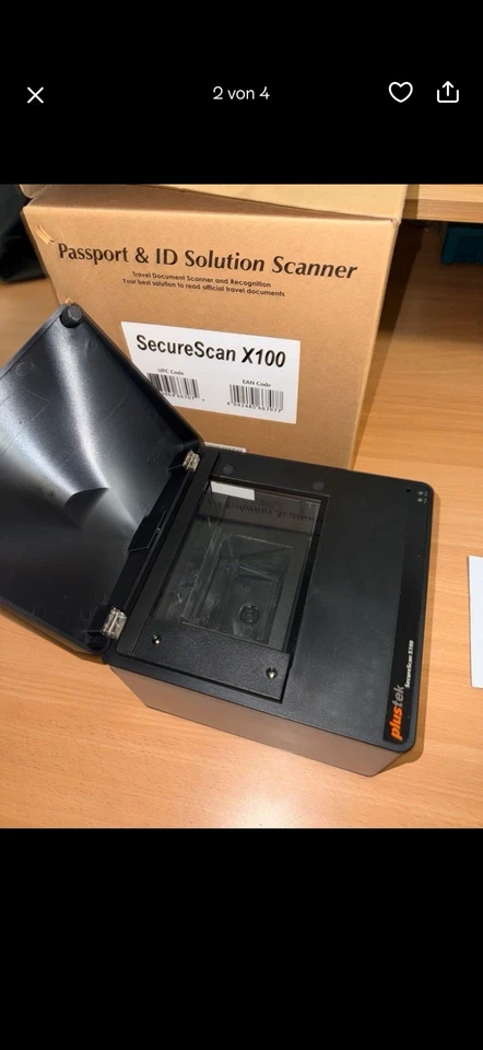 Plustek Scanner SecureScan X100, Dokumentenscanner  - NEU - Bild 2 von 4