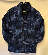 GAP Kids ColdControl Boys Reversible Camo/Black Puffer Jacket Zip 14-16