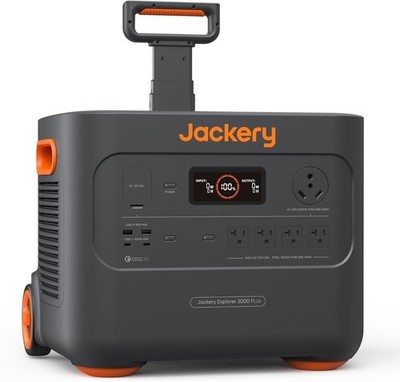 Portable Power Station 2042Wh 3000W LiFePO4 Jackery Explorer 2000 Plus Solar