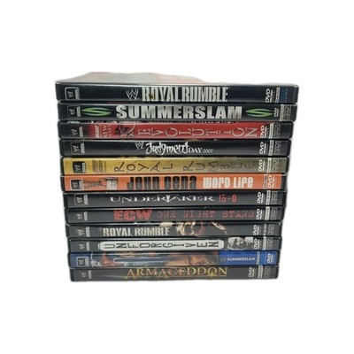 12 Wrestling DVD Lot WWE Summerslam Royal Rumble Undertaker NTSC - Tested