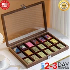 Zippo Lighter Display Case, Zippo Lighter Case With Glass Top&Lock, 18 Capacity