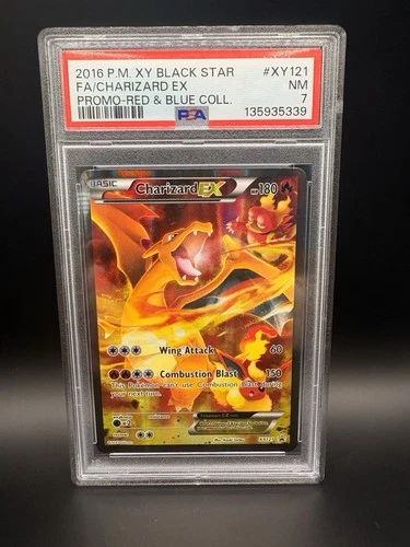 Pokémon TCG XY Black Star Promo Charizard-EX #XY121 PSA 7