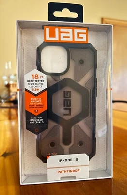 ULTIMATE ARMS GEAR UAG Pathfinder Case for Apple iPhone 15 Rugged Shockproof MagSafe Ash New in Box