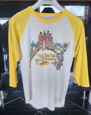 Vintage:  The Beatles Yellow Submarine Ringer T -- Mens Small