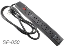 CablesOnline, 7 Outlets 1200J Surge Power Strip w/6-foot Right-Angle Cable