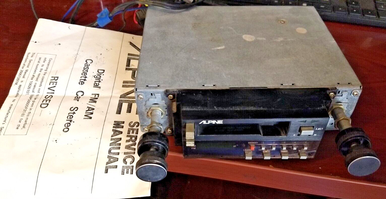 Cassette Player From | Alpine 7128 Old School Car Audio Stereo