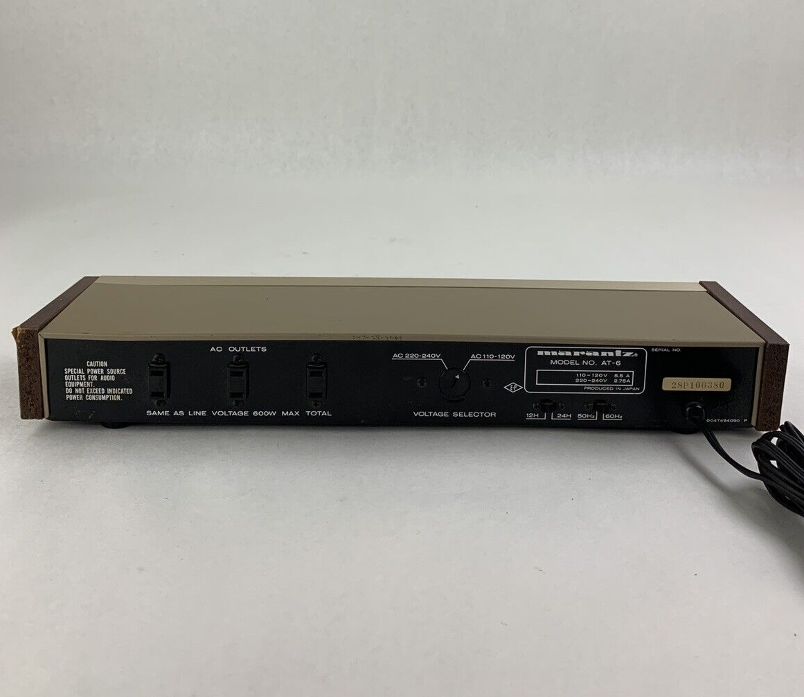 marantz オーディオデジタルタイマー AT-6 [ジャンク] Marantz AT-6の仕様 マランツ