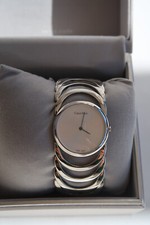 Calvin Klein Silver Body Dial Stainless Steel Ladies Watch Needs Battery