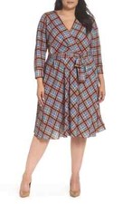 Eliza J Faux Wrap Shirtdress (size 24W)