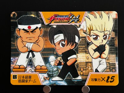 Kyo Kusanagi Benimaru Nikaido Goro Daimon The King of Fighters Card #32 Japanese
