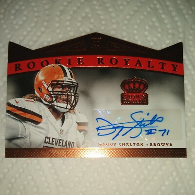 Danny Shelton 2015 Crown Royale Autograph Rookie DIE-CUT Browns Huskies *83/99*