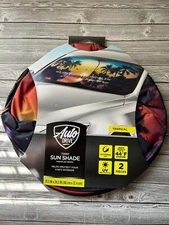 Auto Drive Twist Sun Shade Tropical (31.5"×28") Durable 44°F Cooler!