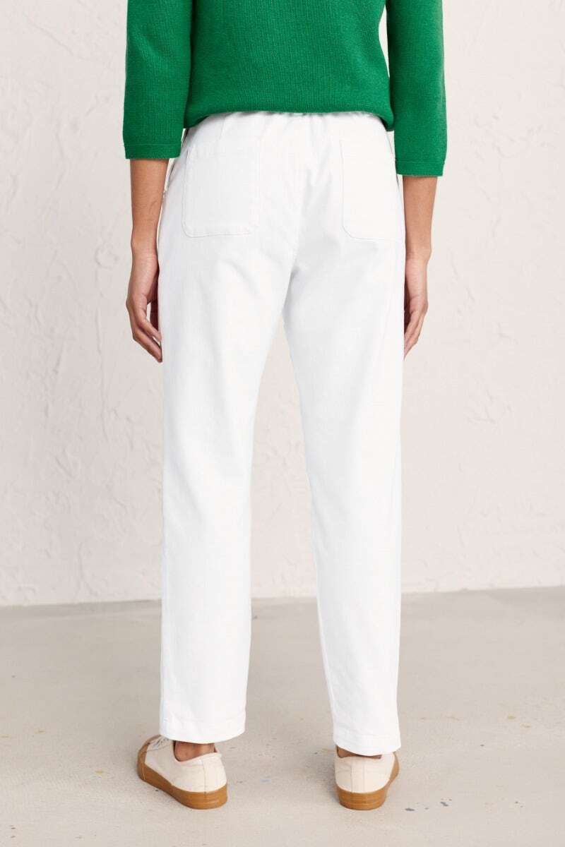 Seasalt Women's Trousers white Waterdance Trousers Regular Salt