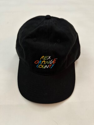 Rex Orange County ハット レックスオレンジカウンティ Rex Orange County Logo Black Embroidered Baseball Hat One Size | eBay