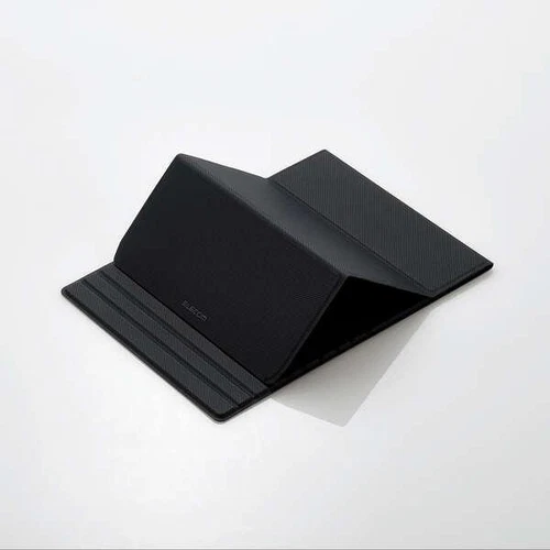 Elecom Flip Pad for Trackball Mouse Soft Leather Folding Black MP-TBM01BK