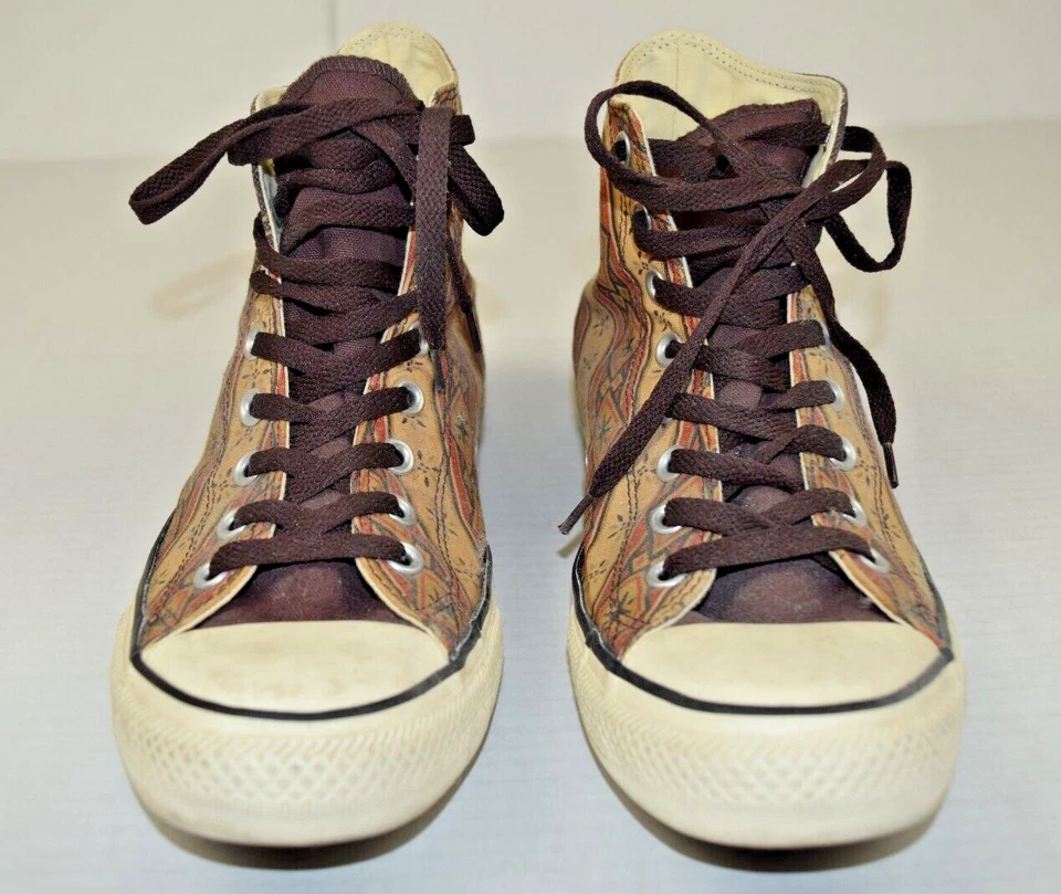 Bandana alta vintage Converse All Star talla 10 Y2K tonos tierra suroeste Foto 4 de 4