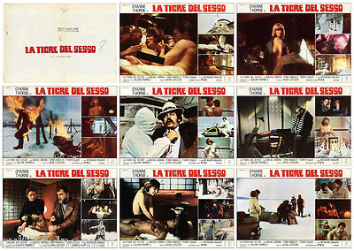 THE SEX TIGER PHOTO ENVELOPES USED 8 PCS. THORNE ILSA TORTURE EXPLOITATION 1977