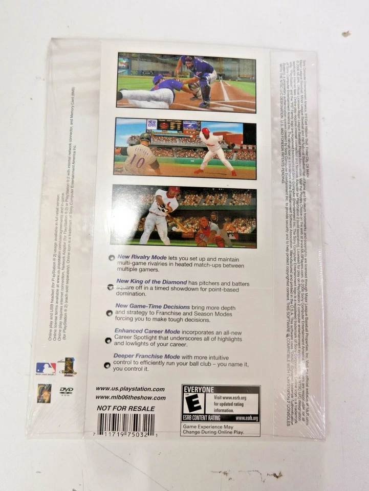 MLB 06: The Show (Sony PlayStation 2, 2006) PS2 Demo Disc Not For Resale Sealed - Image 2 of 2