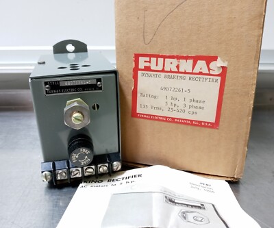 Furnas 49D72261-5 Dynamic Braking Rectifier 135Vrms, 25-420 cps