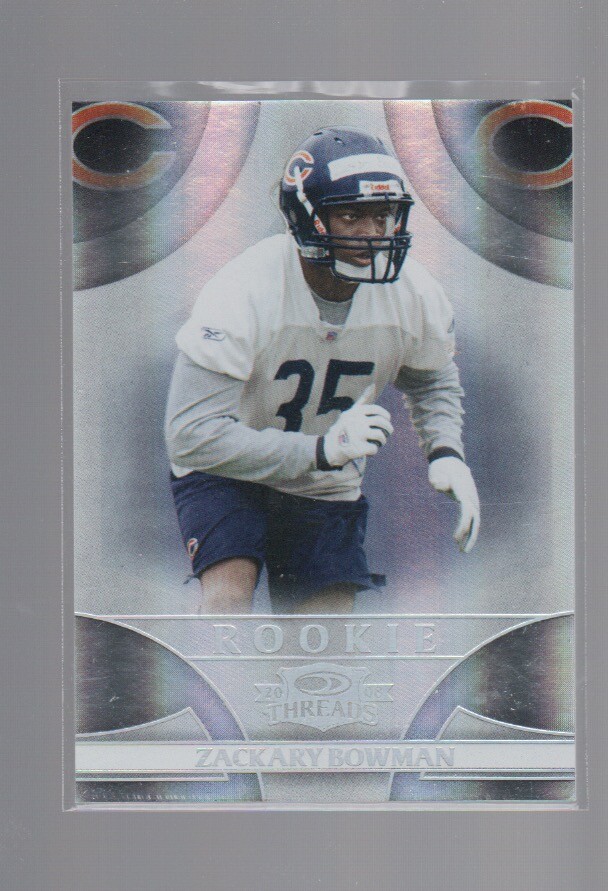 Zackary Bowman Donruss Threads #250 Silver Holofoil