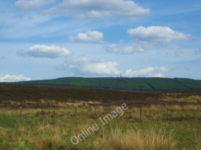 Photo 6x4 Moors north-east of Kinnaird with forest beyond Pitlochry  c2010