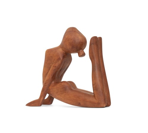8" Wooden Handmade Mini Yoga Figurine Statue Sculpture Yogi - King Cobra Pose - Picture 5 of 6