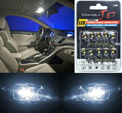 Canbus Error LED Light 194 White 5000K Ten Bulbs Step Door Replacement Fit OE