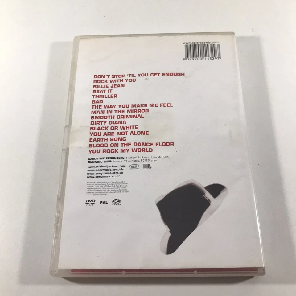 Michael Jackson Number Ones DVD Region 4 PAL Music Videos - Image 2 of 4