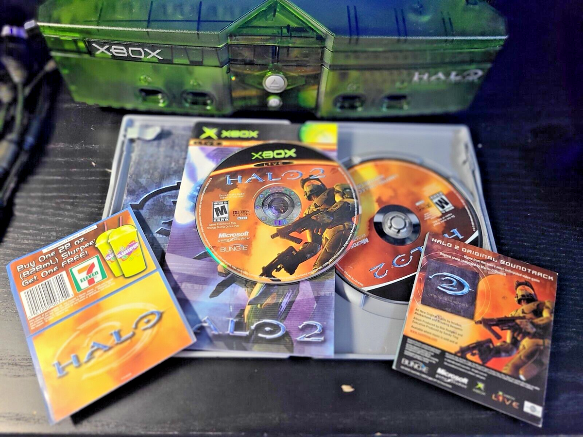 Original Xbox Halo Edition - 4x Controllers - Halo 2 Limited
