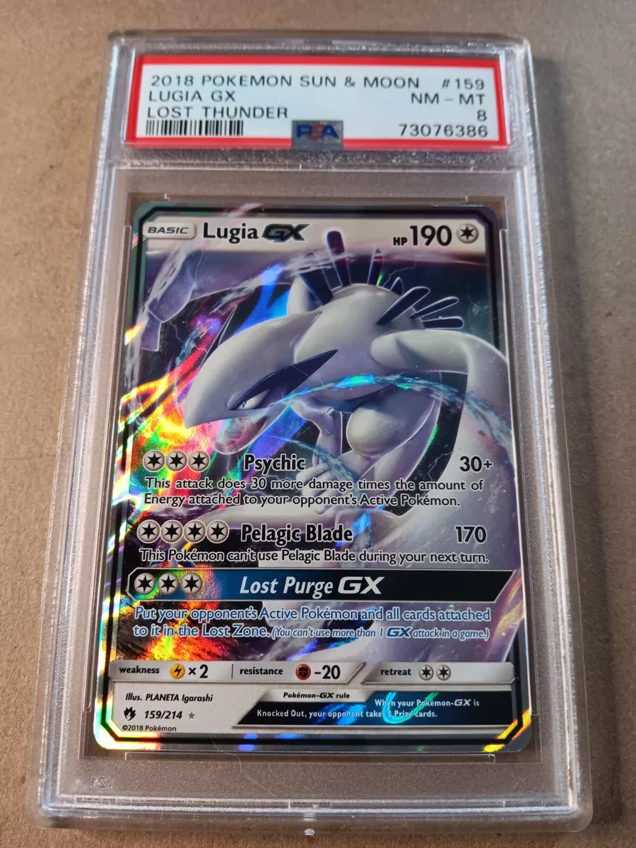 Card Lugia-GX 159/214 da coleção Lost Thunder